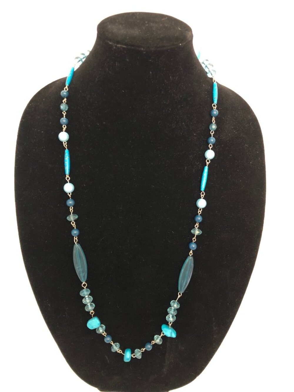 Long Turquoise Colored Necklace